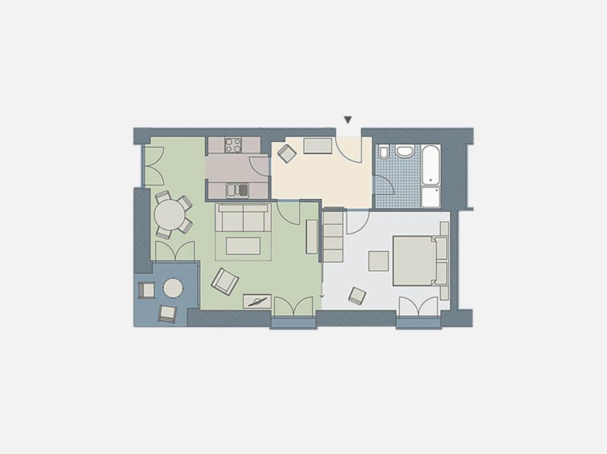 Kaiservillen Heringsdorf - Ferienwohnung Mit 1 Schlafzimmer Und Terrasse D102 Εξωτερικό φωτογραφία